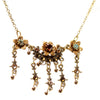 Michal Negrin Necklace, Brown Mix/Gold