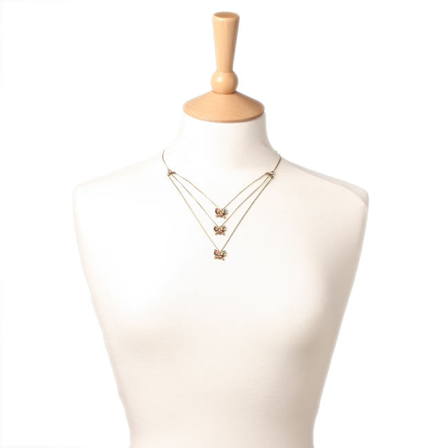Michal Negrin Necklace, Multi Pastel/Gold