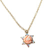 Michal Negrin Star Pendant Necklace, Pink/Auora Boreaslis/Gold