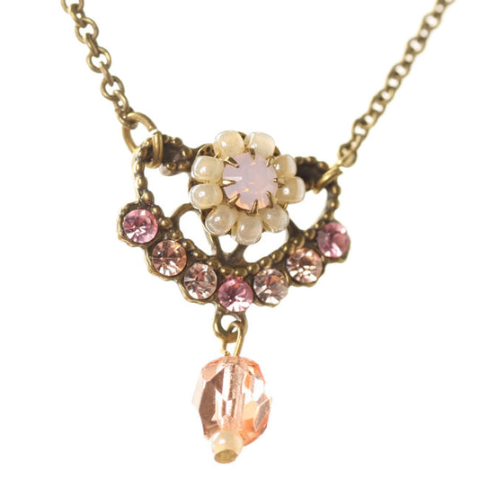 Michal Negrin Pendant Necklace, Rose/Gold