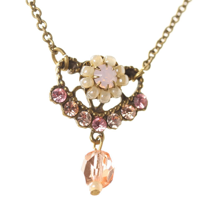 Michal Negrin Pendant Necklace, Rose/Gold