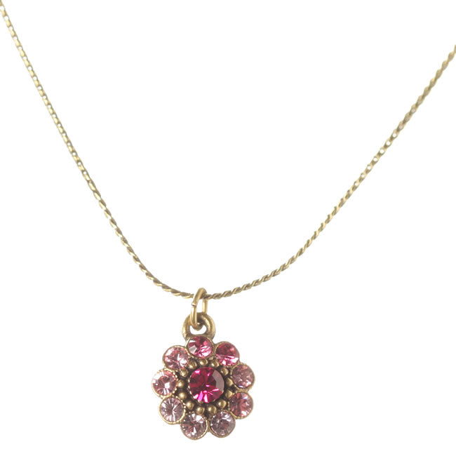 Michal Negrin Pendant Necklace, Pink Mix/Gold