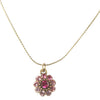 Michal Negrin Pendant Necklace, Pink Mix/Gold