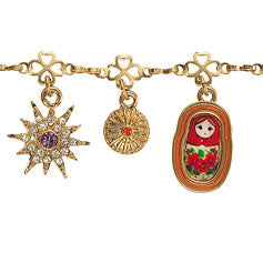 Pilgrim Babushka Dearest Bracelet, Multi/Gold