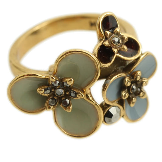 Pilgrim Mirage Adjustable Ring, Multi/Gold