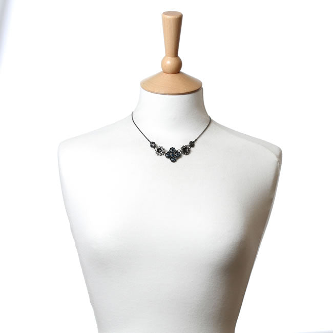 Pilgrim, Expectations Necklace, Blue/Hematite