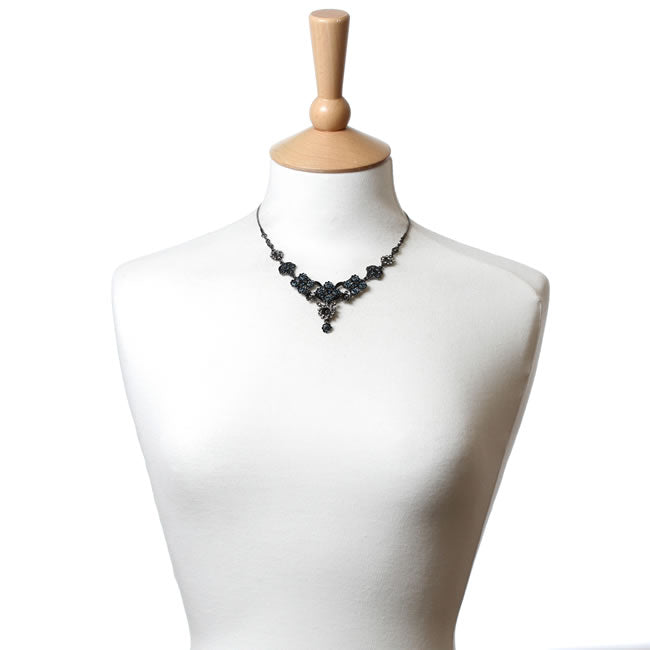 Pilgrim, Expectations Necklace, Blue/Hematite