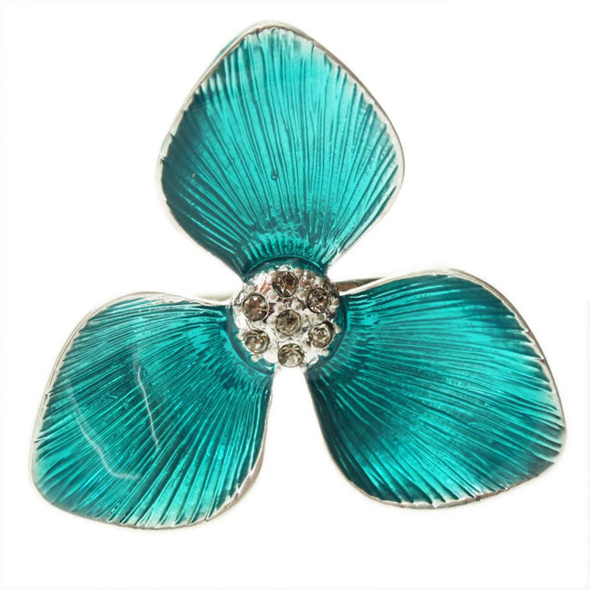 Pilgrim Florette Ring, Turquoise/Silver