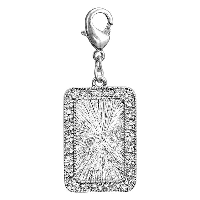 Pilgrim Mega Charm, Magic Frame, Crystal/Silver