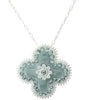 Pilgrim Elements Of Joy Elaborate Pendant, Blue/Silver