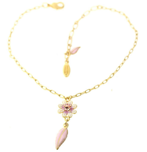 Pilgrim Elements Of Joy Ankle Chain, Rose/Gold