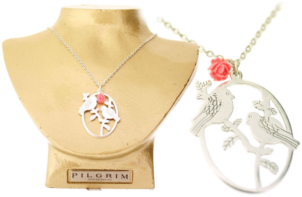 Pilgrim Quirky Charm Necklace, Multi/Silver