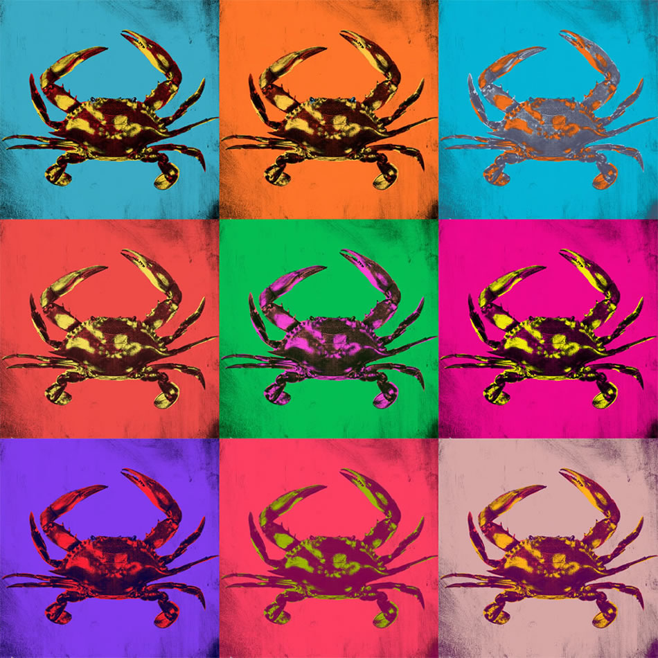 Crabs Pop Art.