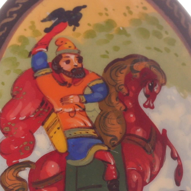 Russian Lacquer Brooch