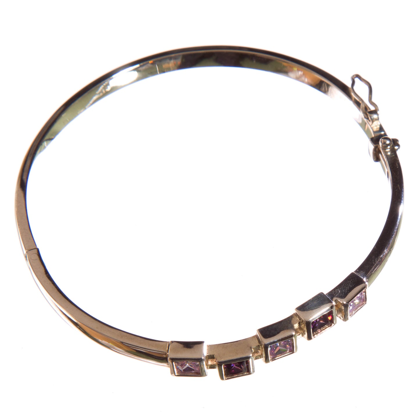Sterling Silver Bracelet inset with Cubic Zirconia