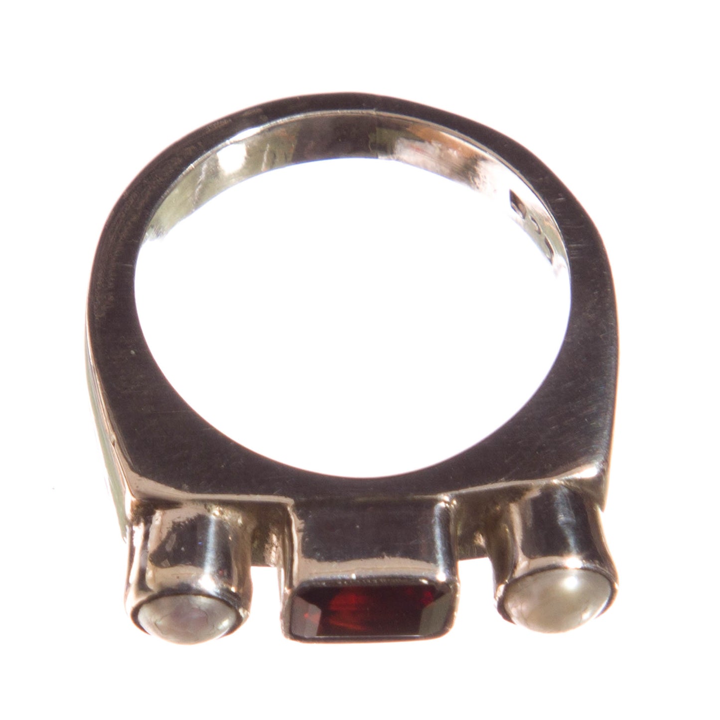 Garnet and Pearl Ring