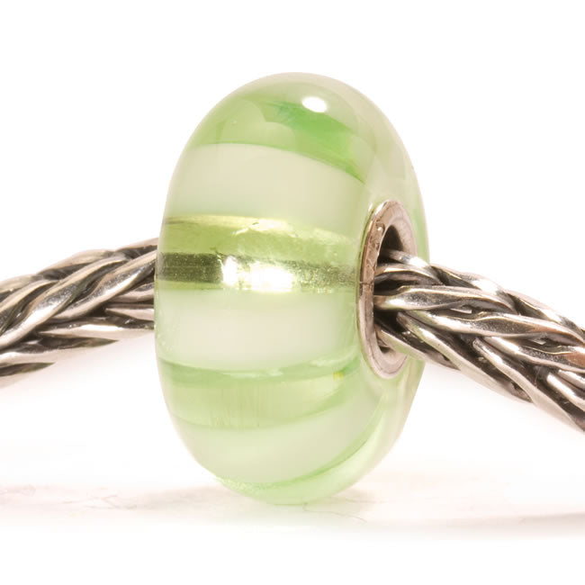 Trollbeads, Light Green Stripe