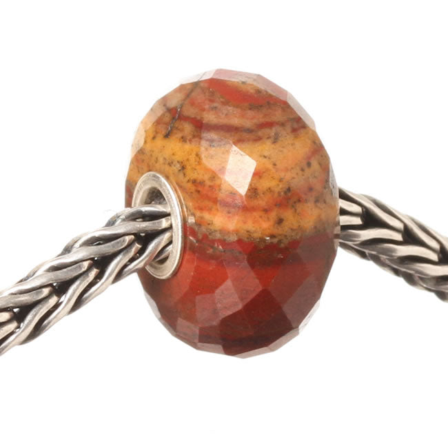 Trollbeads, Faceted Semi Precious, Brown Yellow Chalcedony