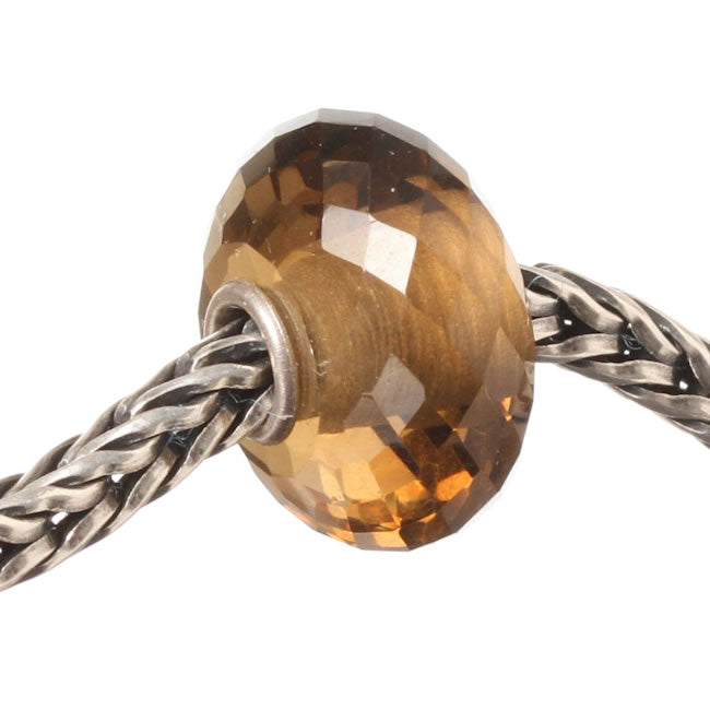 Trollbeads, Faceted Semi Precious, Golden Quartz