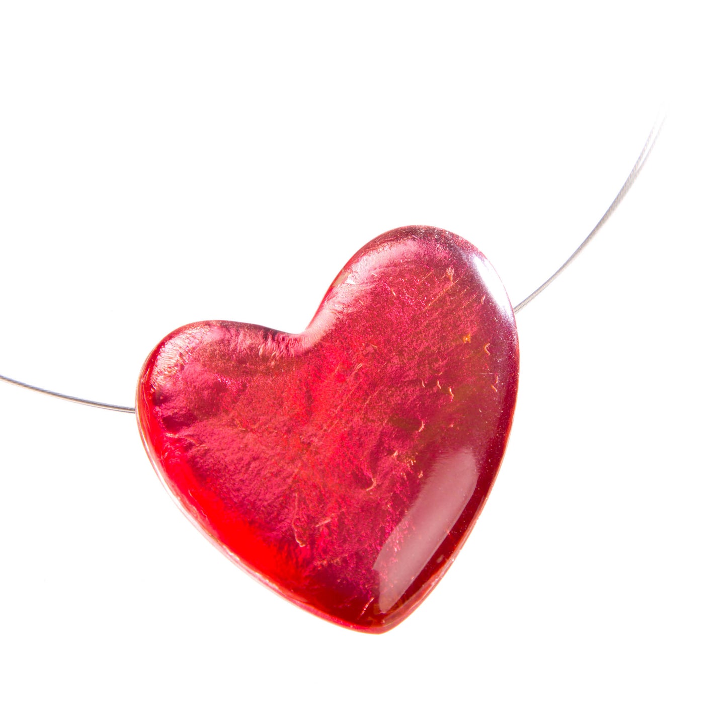 Watch this Space Necklace, Pure Hearts Collection, Pink/Silver