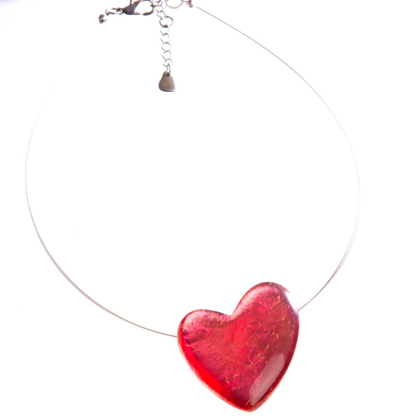 Watch this Space Necklace, Pure Hearts Collection, Pink/Silver