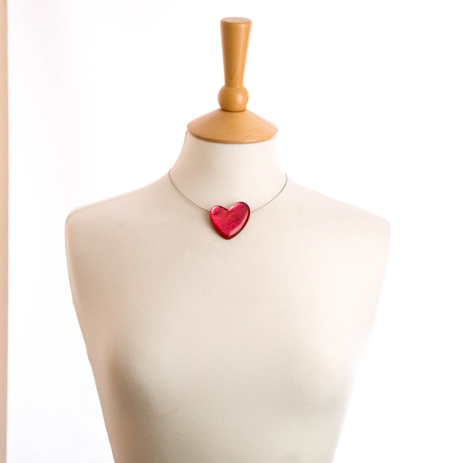 Watch this Space Necklace, Pure Hearts Collection, Pink/Silver