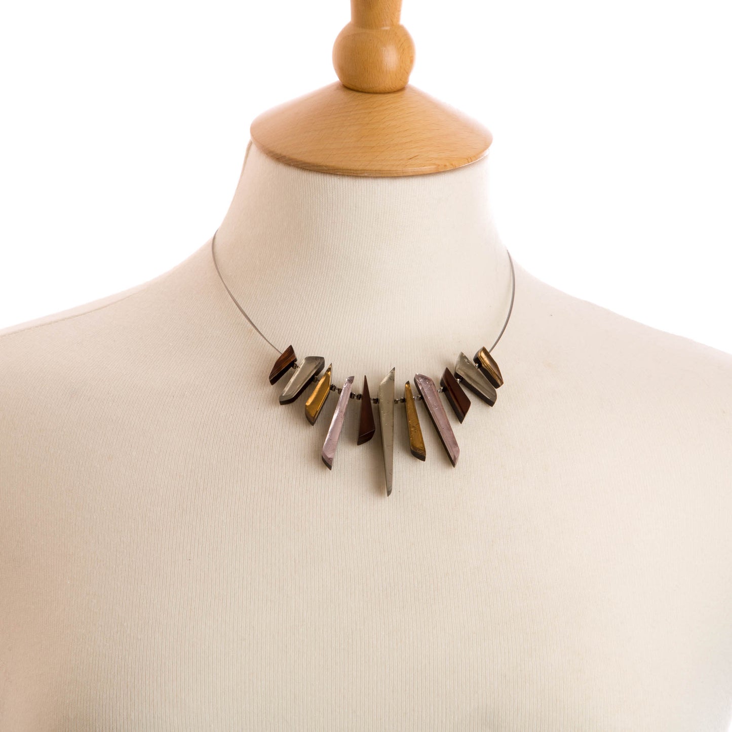 Watch this Space Necklace from the Icicle Collection, Nude colourway