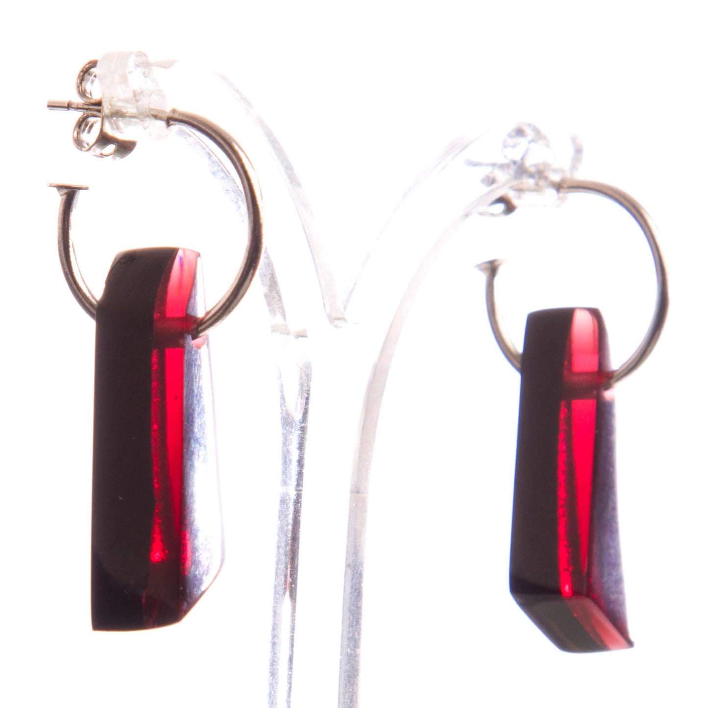 Watch this Space Earrings from the Icicle Collection, Red