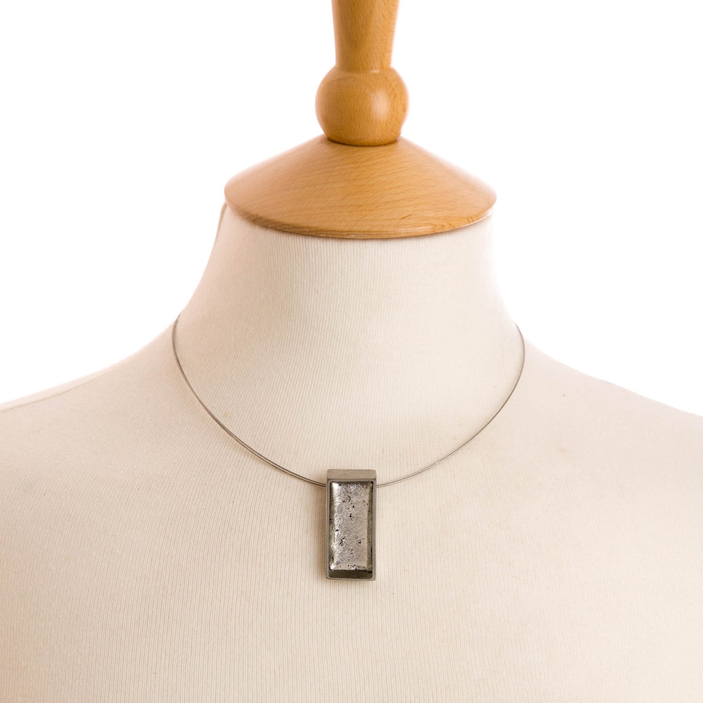 Watch this Space Bracelet from the Pewter Slice Collection, Silver