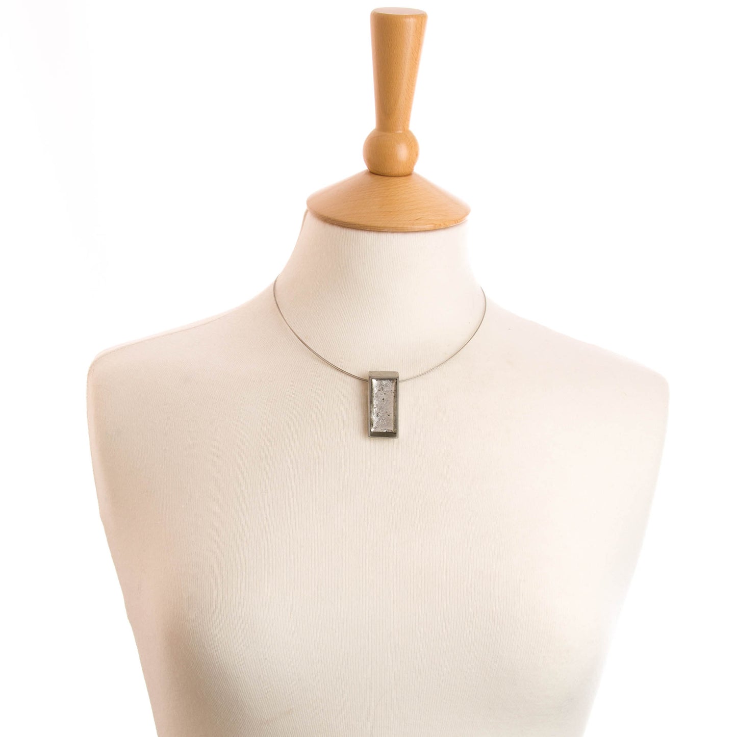 Watch this Space Bracelet from the Pewter Slice Collection, Silver