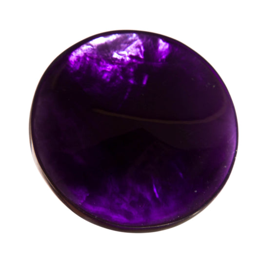 Copy of Copy of Watch this Space Circular Concave Brooch , Purple