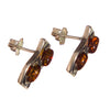 Amber set in Sterling Silver Earrings