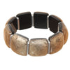 Watch this Space Bracelet from the Antique Squares Collection Gold/Silver