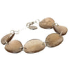 Watch this Space Bracelet from the Curved Oval Collection, Gold/Silver