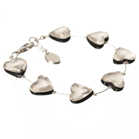 Watch this Space Bracelet,  Heart Trail Collection, Silver.