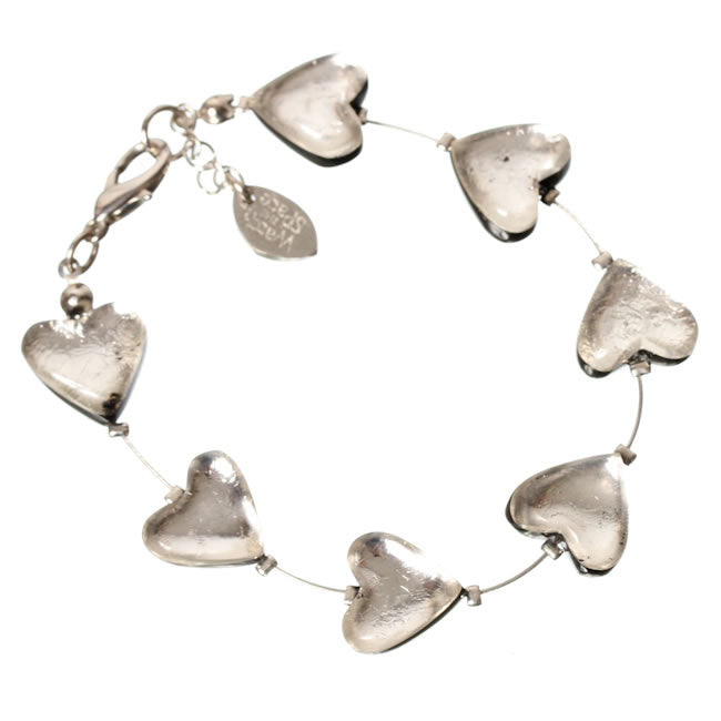 Watch this Space Bracelet, Heart Trail Collection, Silver.