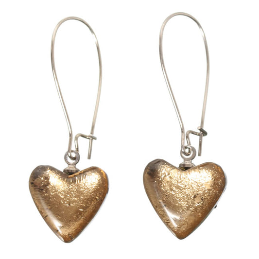 Watch this Space Earrings, Heart Trail Collection, Gold.