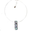 Watch this Space Pendant Necklace from the Irregular Squares Collection, Ocean Mist.