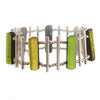 Watch this Space Bracelet from the Matchsticks Collection, Peridot/Silver