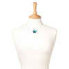 Watch this Space Pendant Necklace from the Pewter Stars Collection, Turquoise