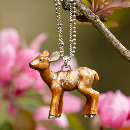 Bambi Long Necklace with Large Bambi
