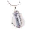 Dendritic Agate set in  Sterling Silver Pendant