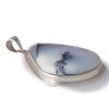 Dendritic Agate set in  Sterling Silver Pendant