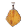 Sterling Silver, Amber Pendant