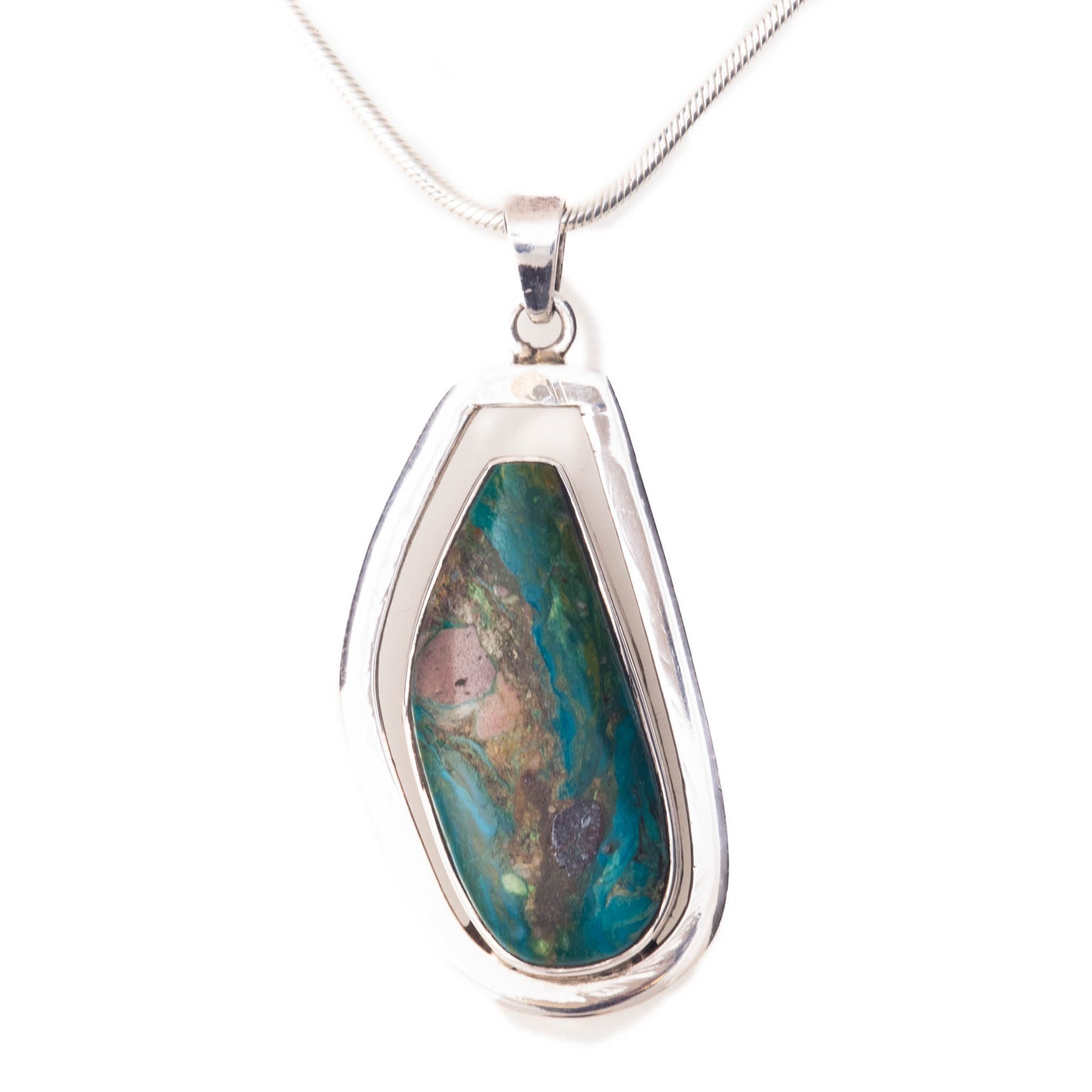 Turquoise, Sterling Silver Pendant