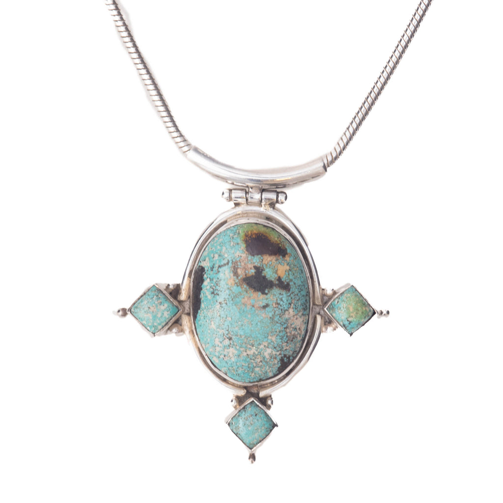 Turquoise, Sterling Silver Pendant