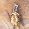 Faceted Citrine, Sterling Silver Pendant