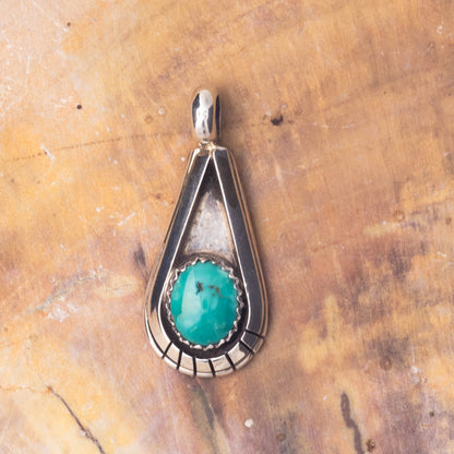 Turquoise, Sterling Silver Pendant