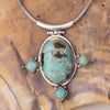 Turquoise, Sterling Silver Pendant