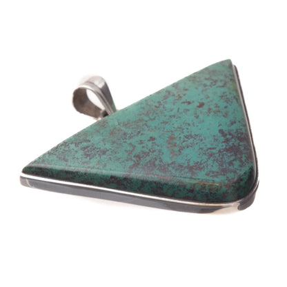 Natural Turquoise & Sterling Silver Pendant – Sky-Blue Gemstone Jewellery UK